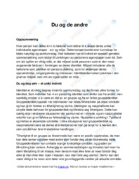Du og de andre