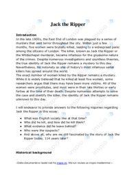 Jack the Ripper | Analyse