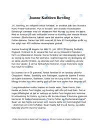 Joanne Kathleen Rowling