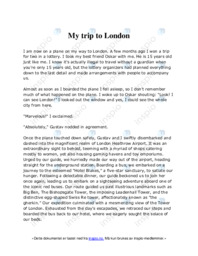 My trip to London