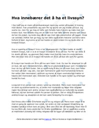 Hva innebærer det å ha et livssyn