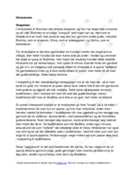 Skapelsesfortellinger i hinduismen og innenfor vitenskapen