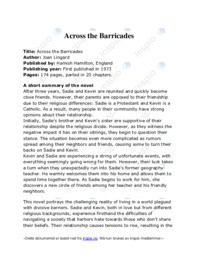 Across the Barricades