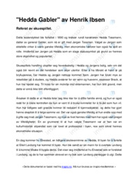Hedda Gabler av Henrik Ibsen