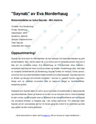 Saynab av Eva Norderhaug