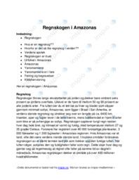 Regnskogen i Amazonas