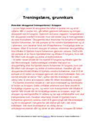 Treningslære, grunnkurs