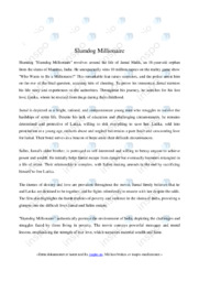 Slumdog Millionaire | Analysis