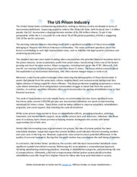 The US Prison Industry | Engelsk