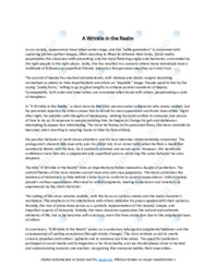 A wrinkle in the Realm | Analyse | Ben Okri | Opgave i engelsk