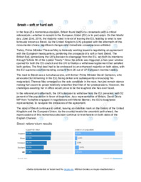 Brexit – soft or hard exit | Engelsk essay