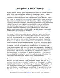 Analysis of Ailne’s Journey