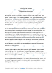 Flotsam and Jetsam | Analytical Essay