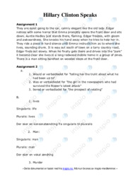 Hillary Clinton Speaks