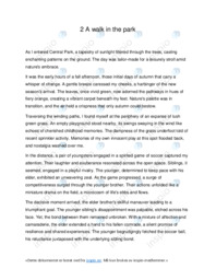 AA walk in the park | Stil