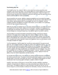 Two Kinds by Amy Tan | Engelsk oppgave