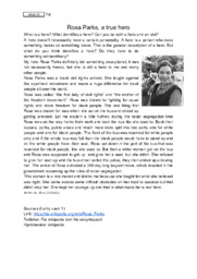 Rosa Parks, a true hero | Engelsk aflevering