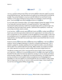 Who am I? | Engelsk Essay