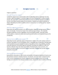 Aboriginal Australia | Noter til engelsk