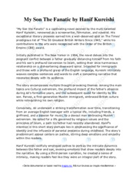 My Son The Fanatic by Hanif Kureishi | Engelsk oppgave