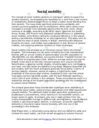 Socialmobility | Engelsk oppgave
