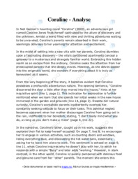 Coraline | Analyse | Engelsk oppgave