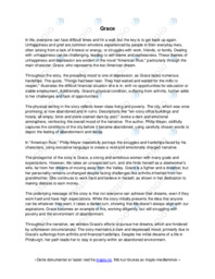 Grace | Analysis | Engelsk oppgave