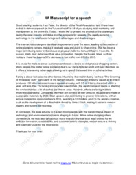 Manuscript for a speech | Noter | Engelsk
