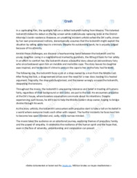 Crash | Engelsk oppgave