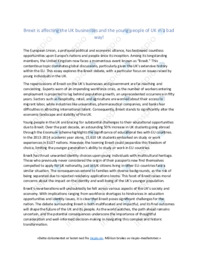 Brexit is affecting the UK businesses | Essay | Oppgave i engelsk