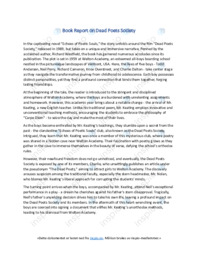 ‘Dead Poets Society’ | Analytical essay