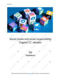 Social media and social responsibility | Engelsk