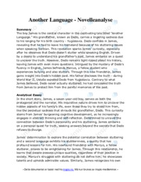 Another Language | Novelleanalyse | Engelsk oppgave