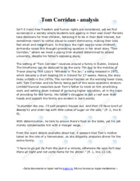 Tom Corridan | Analysis | Engelsk oppgave