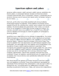 American culture and values | Engelsk oppgave