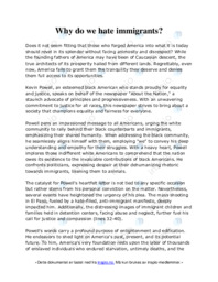 Why do we hate immigrants? | Engelsk oppgave