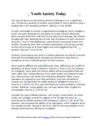 Youth Anxiety Today | Engelsk oppgave