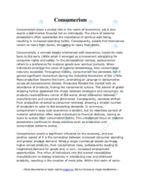 Consumerism | Engelsk oppgave