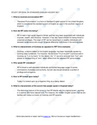 Received Pronunciation | Accents and Dialects | Engelsk