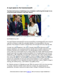 A Royal Salute to the Commonwealth | Engelsk oppgave