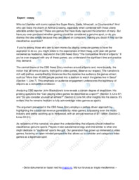 Esport | Essay | Engelsk oppgave