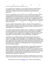 Social Mobility In Britian | Engelsk oppgave