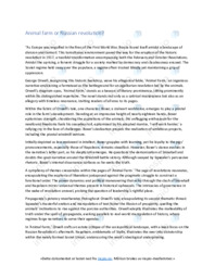 Animal farm or Russian revolution? | Analyse
