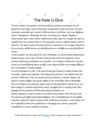 The Hate U Give | Analyse