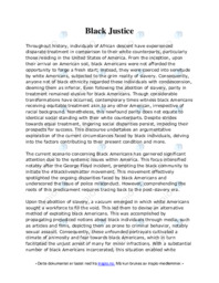 Black Justice