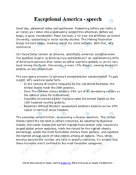 Exceptional America | Speech