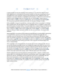Only Apple’s fault | Noter Engelsk Assignment