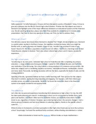 Speech to an American High School | Engelsk Stil