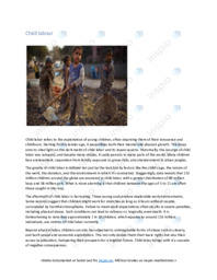 Child labour | Engelsk Essay