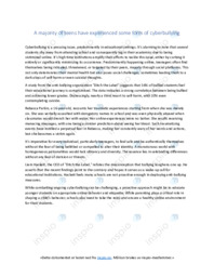 Cyberbullying | Analyse | Oppgave i engelsk